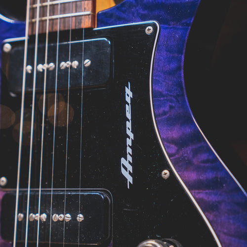 Ampeg Amg-1 Electric Guitar, Purple w/HSC - Used
