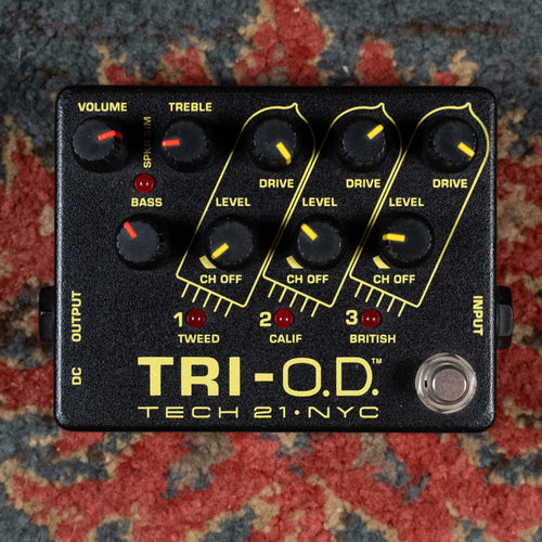 Tech 21 Tri-O.D. 3-in-1 Blendable Overdrive Effect Pedal - Used