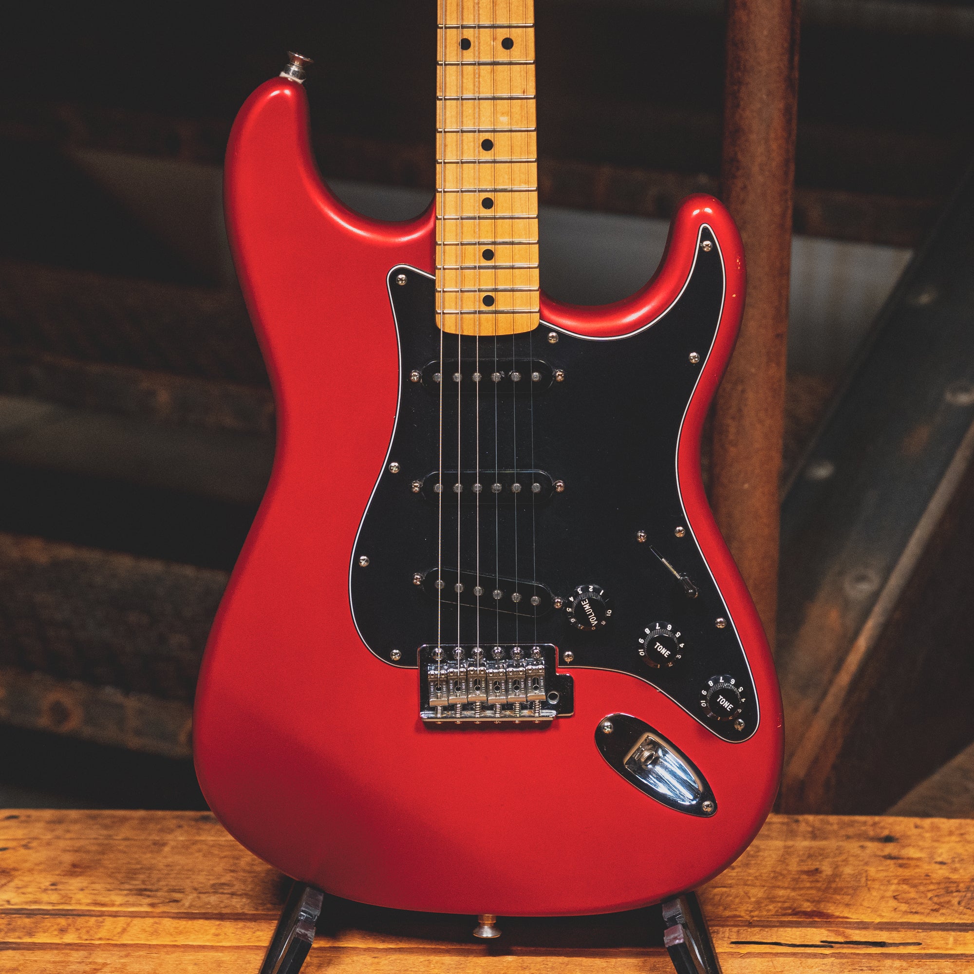 2003 Fender Standard Stratocaster Electric Guitar, Satin Midnight