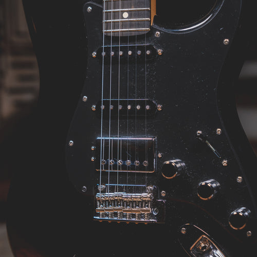 2022 Fender Limited Edition HSS Stratocaster Electric Guitar, Black w/HSC