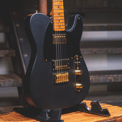 2020 LsL Bad Bone 2 Electric Guitar Matte Black w/ OHSC - Used