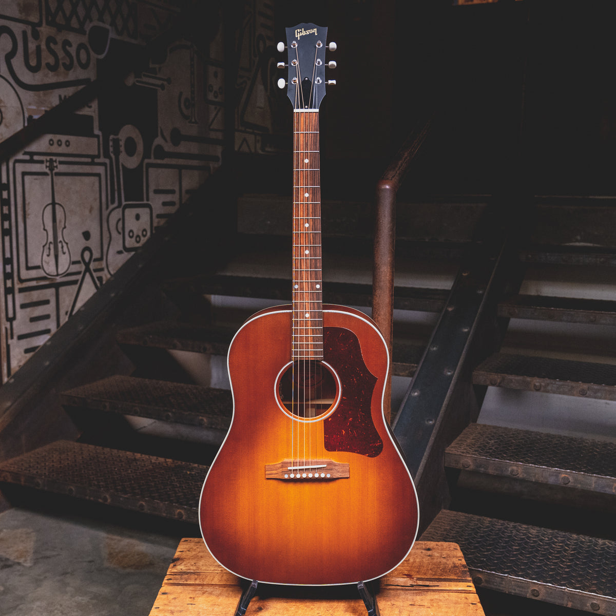 2022 Gibson J-45 Faded 50s Faded Sunburst Acoustic Guitar w/ OHSC - Used