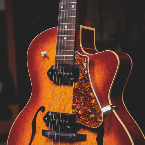 2022 Godin Kingpin II P90 Electric Hollowbody Guitar, Sunburst W/ Gig Bag - Used