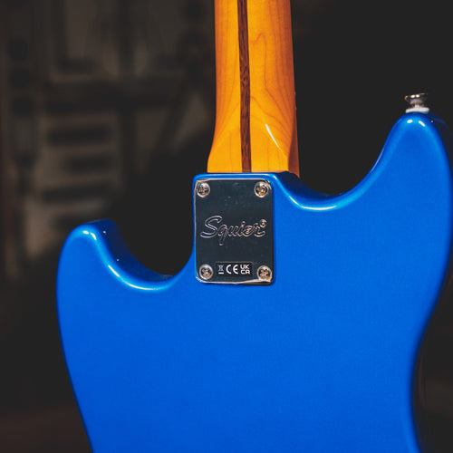 2022 Squier FSR Classic Vibe '60s Mustang Bass, Competition Lake Placid Blue - Used