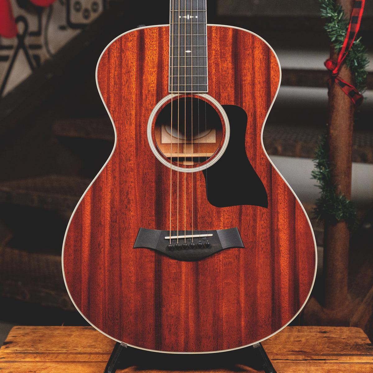 2014 Taylor 522e 12-Fret All-Mahogany Acoustic-Electric Guitar, Natural w/OHSC - Used