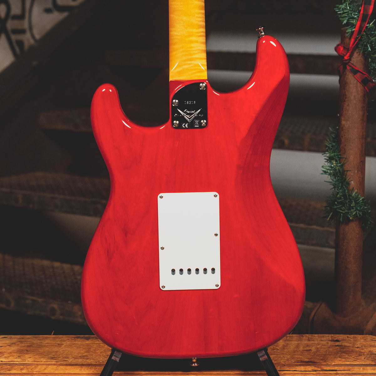 2020 Fender Custom Shop Stratocaster Electric Guitar, NOS Crimson Transparent w/OHSC - Used