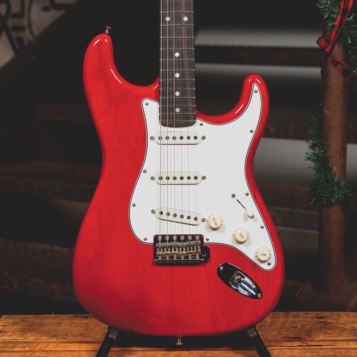 2020 Fender Custom Shop Stratocaster Electric Guitar, NOS Crimson Transparent w/OHSC - Used