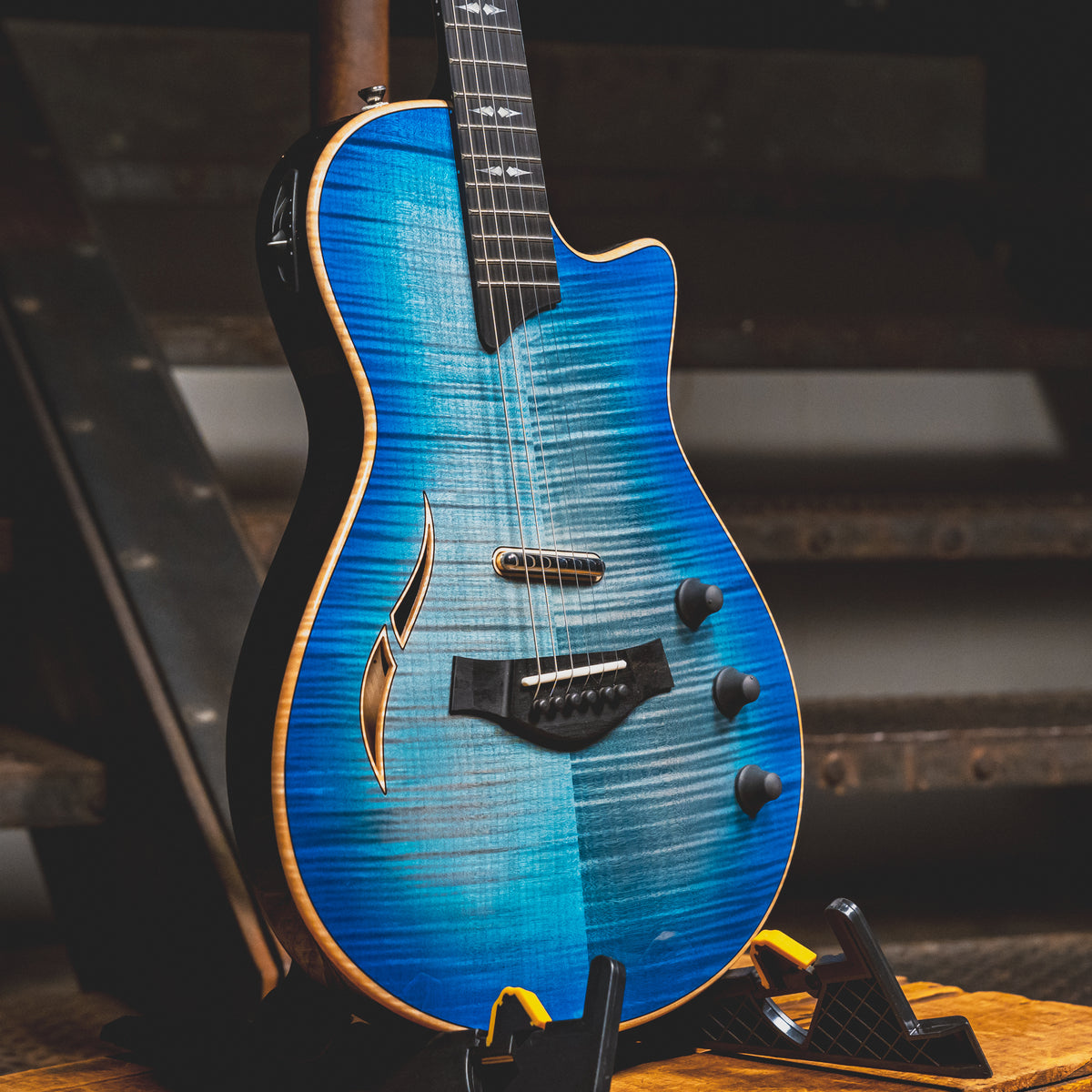 2023 Taylor T5z Pro Semi-Hollow Electric Guitar, Harbor Blue w/OHSC - Used