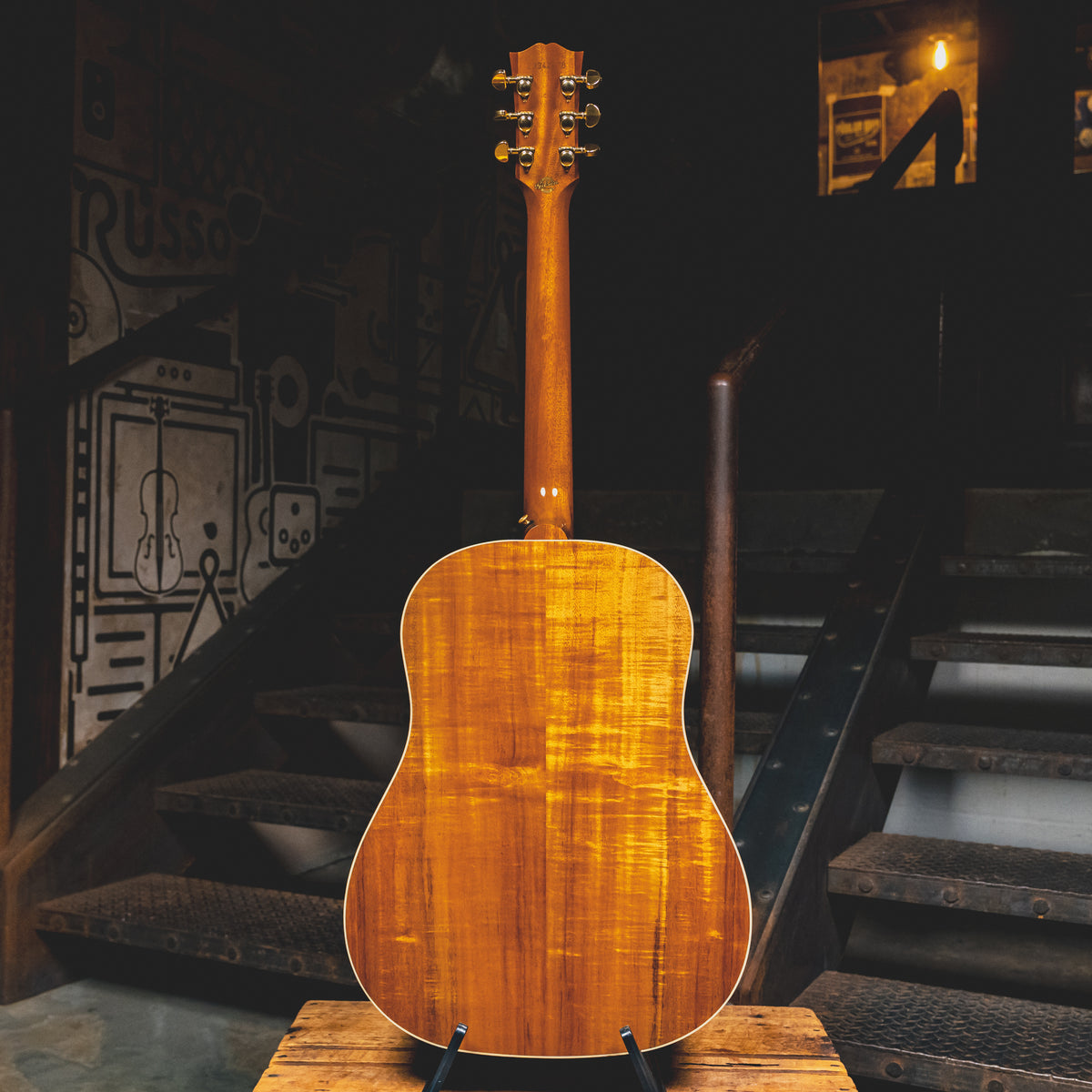 2023 Gibson J-45 Koa Custom Shop Acoustic-Electric Guitar, Natural w/OHSC - Used