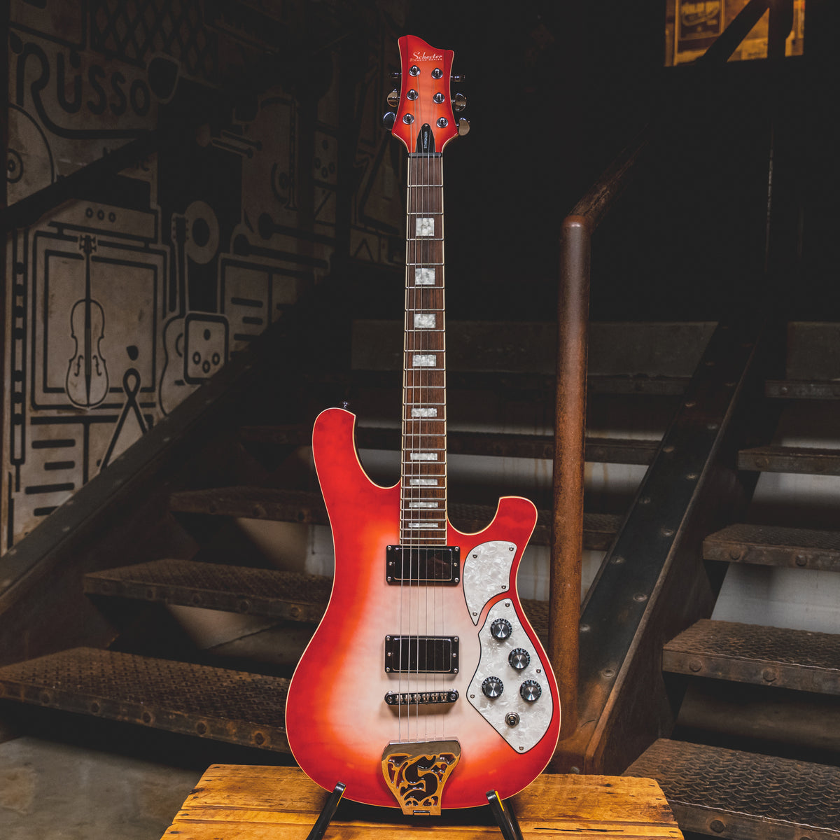 2008 Schecter Stargazer Electric Guitar, Redburst w/OGB - Used