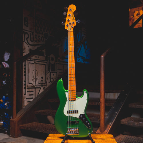 2021 Fender Player Plus Jazz Bass V 5 String Bass Guitar, Cosmic Jade w/ Gig Bag - Used