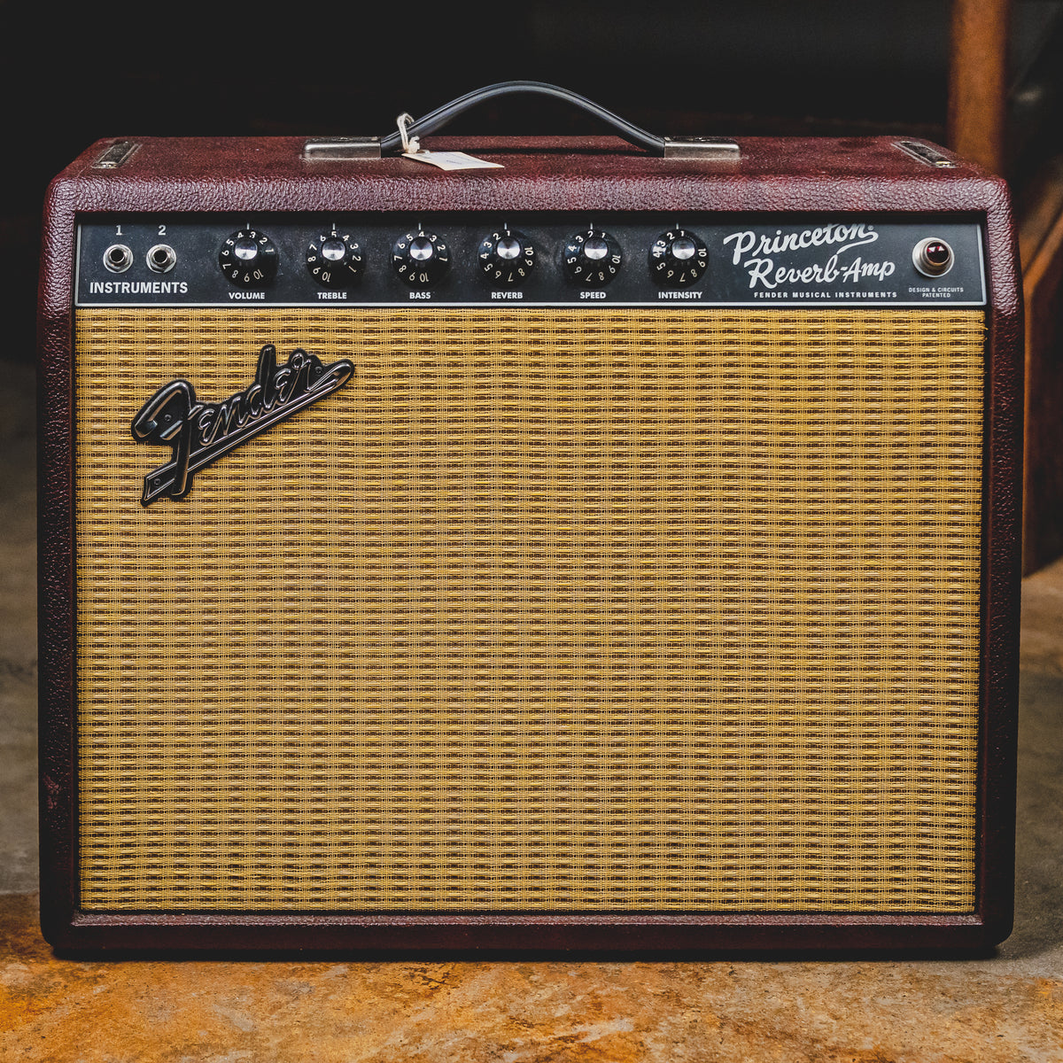 2019 Fender FSR '65 Princeton Reverb Tube Guitar Amplifier, Wine Red - Used
