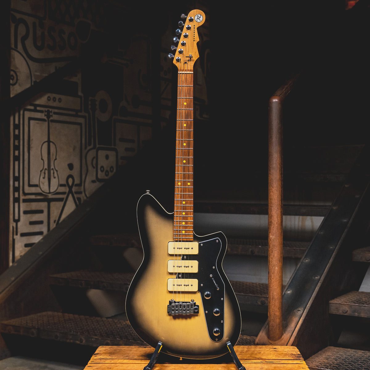 2019 Reverend Jetstream 390 Electric Guitar, Korina Burst - Used