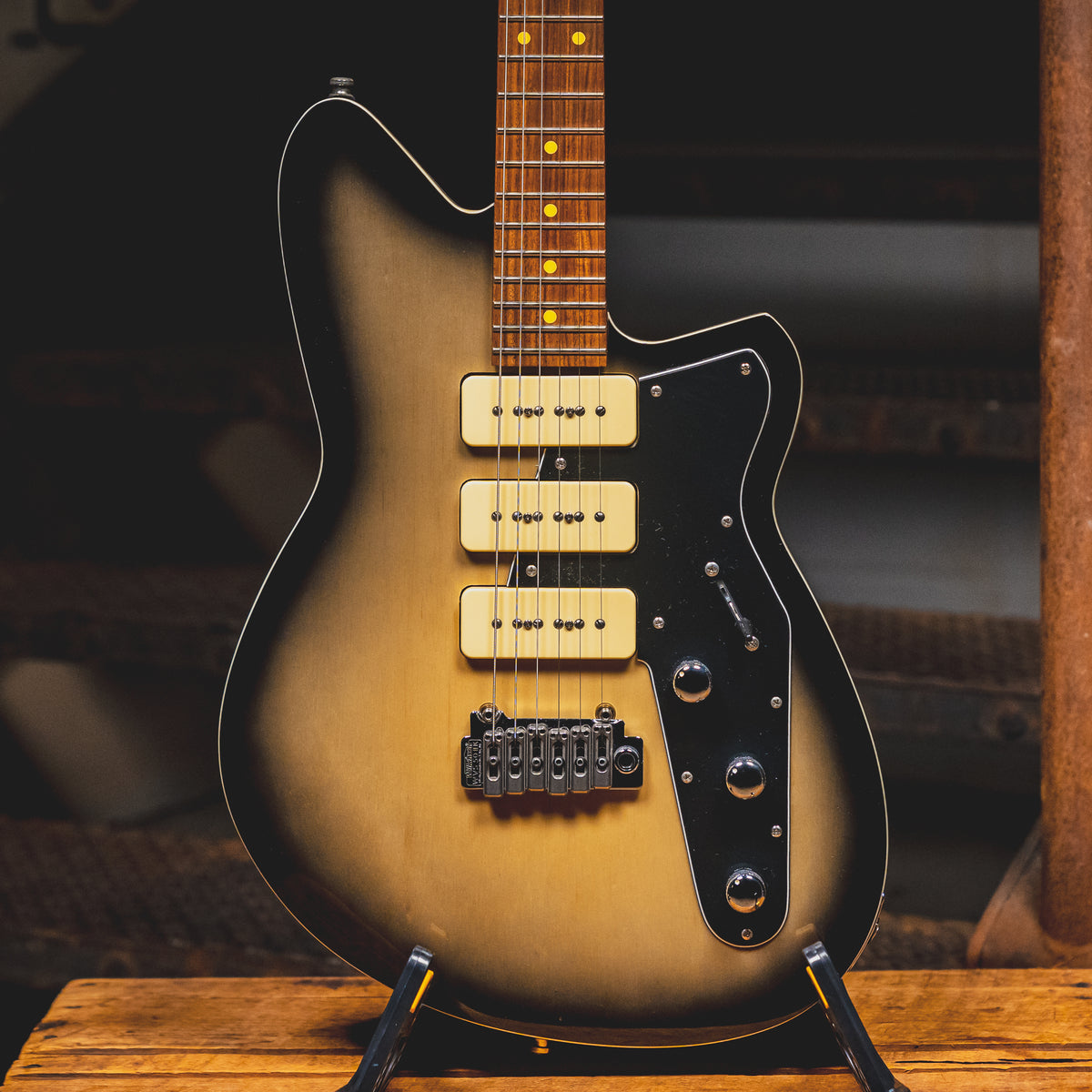2019 Reverend Jetstream 390 Electric Guitar, Korina Burst - Used