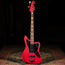 2007 Fender CIJ Deluxe Jaguar Bass Guitar, Hot Rod Red - Used