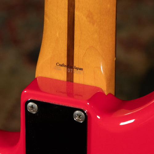 2007 Fender CIJ Deluxe Jaguar Bass Guitar, Hot Rod Red - Used