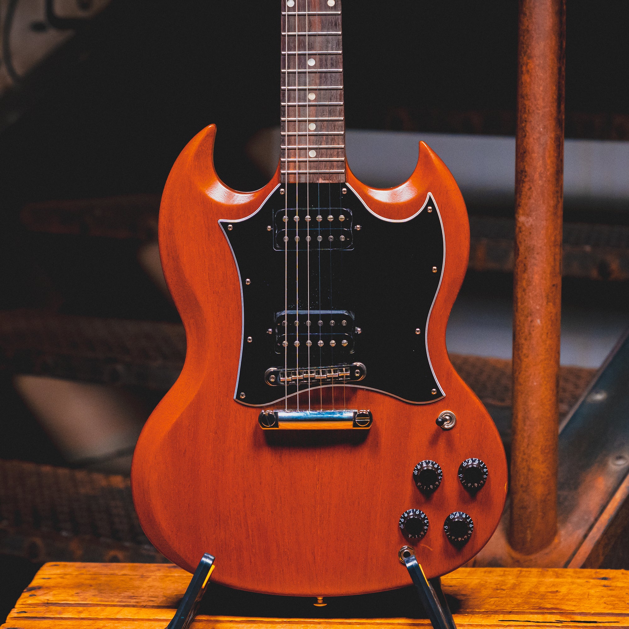 2019 Gibson SG Tribute Electric Guitar, Walnut Satin w/ Gig Bag