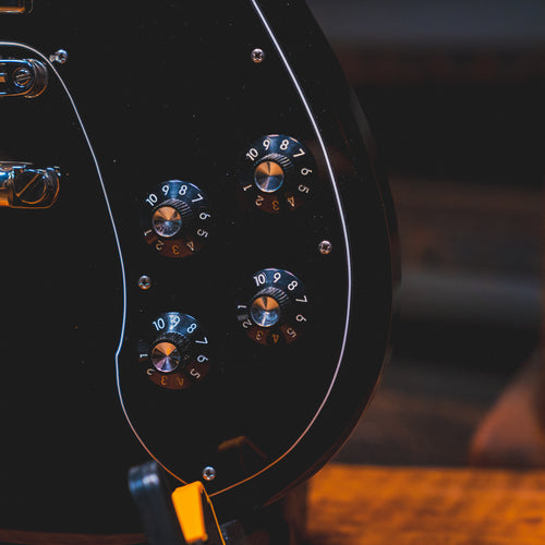 2022 Bilt ESG Electric Guitar, Black w/ OHSC - Used