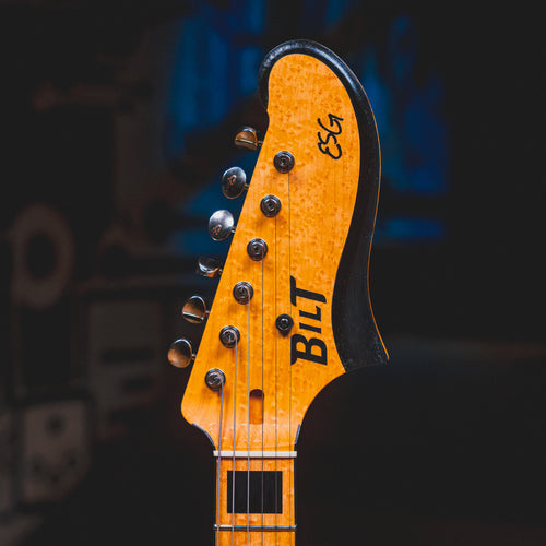 2022 Bilt ESG Electric Guitar, Black w/ OHSC - Used