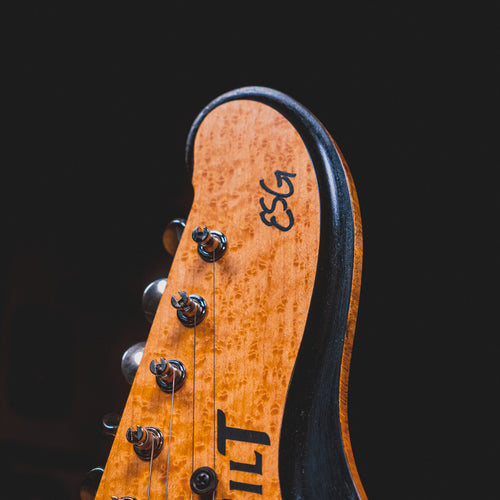 2022 Bilt ESG Electric Guitar, Black w/ OHSC - Used