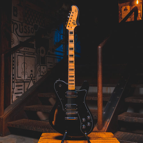 2022 Bilt ESG Electric Guitar, Black w/ OHSC - Used