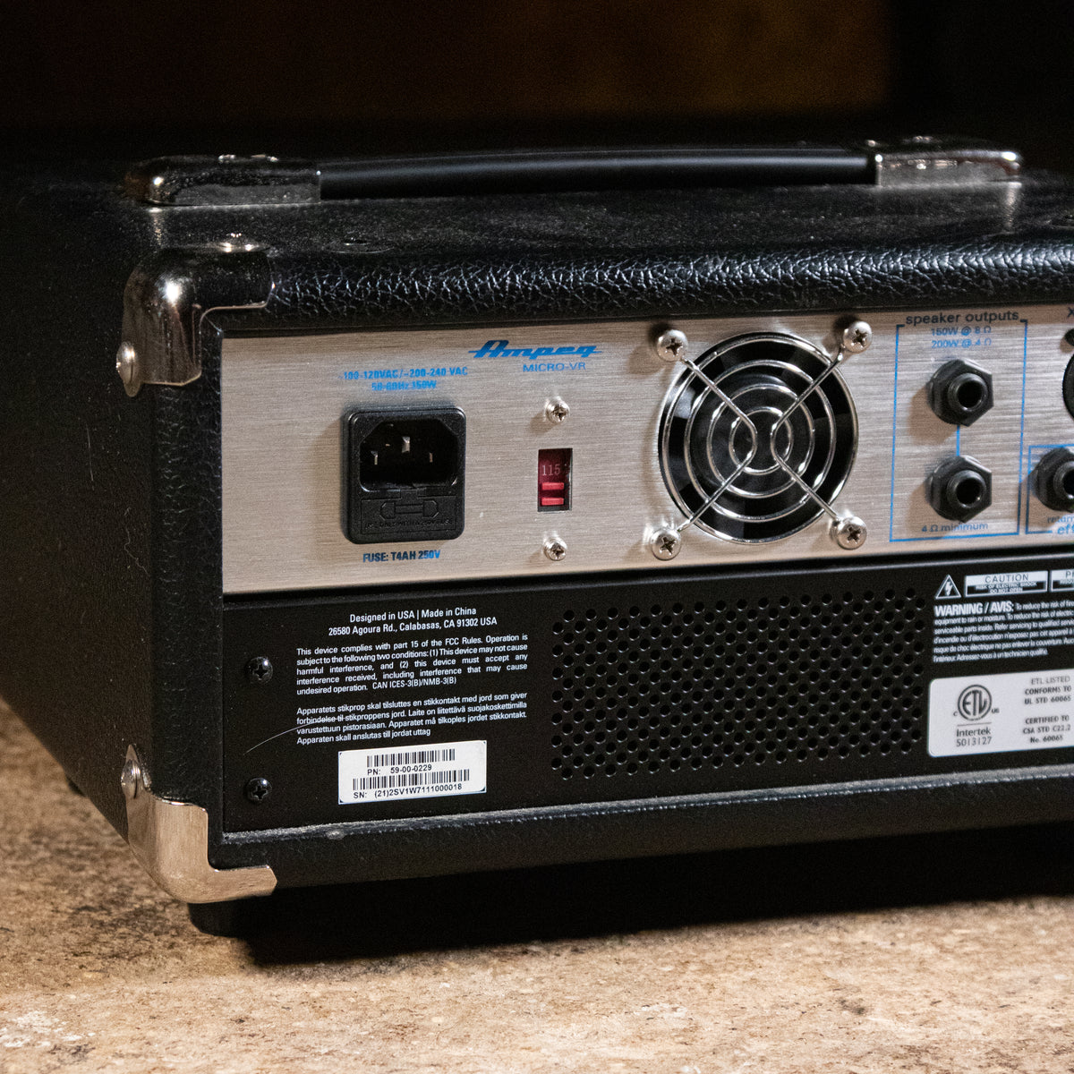 Ampeg Micro VR Bass Guitar Amplifier Head - Used