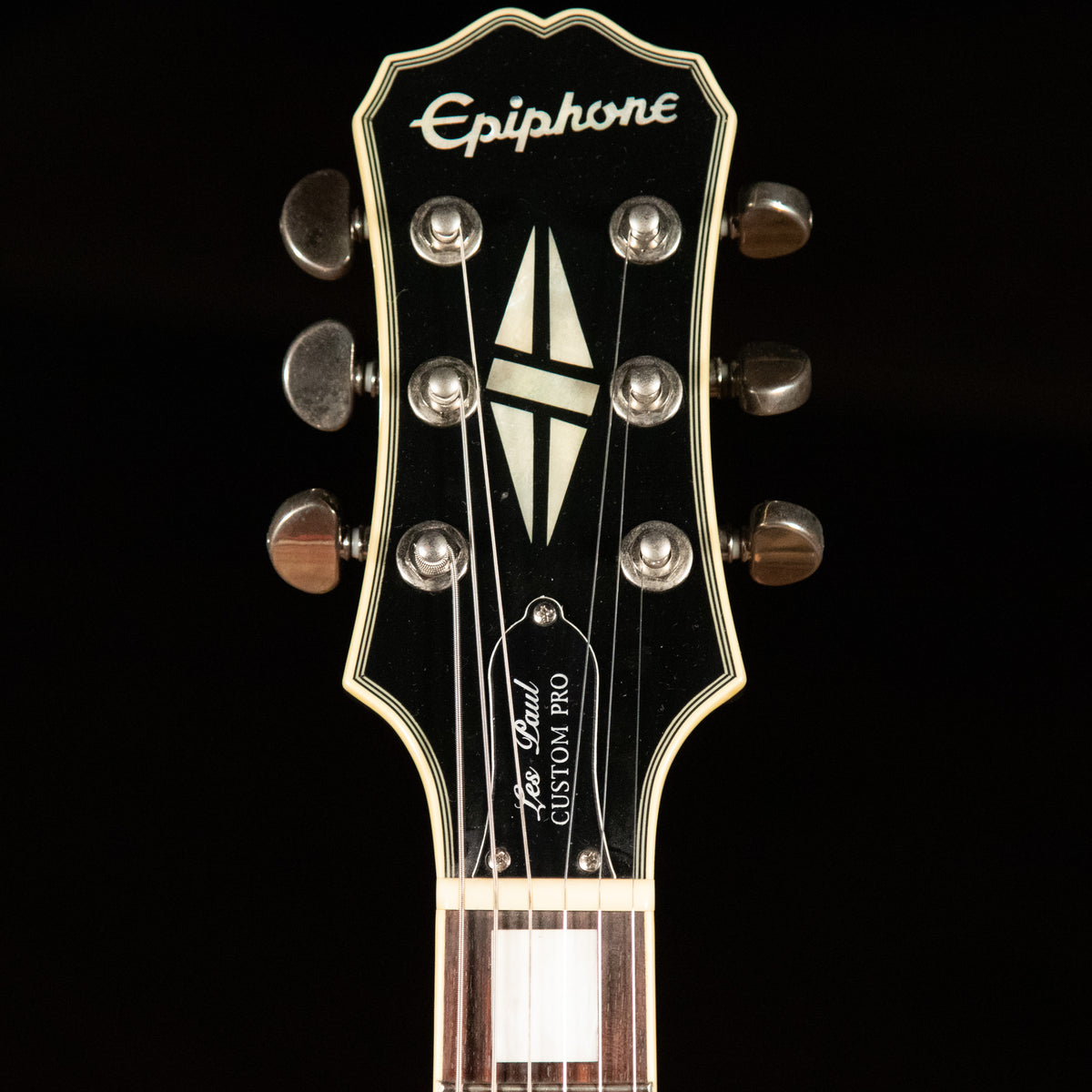 2015 Epiphone Les Paul Custom Pro Electric Guitar, Silverburst - Used