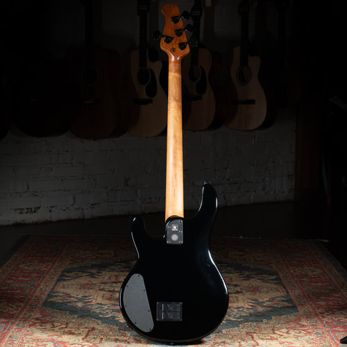 2024 Music Man Dark Ray Bass Guitar, Obsidian Black w/Soft Case - Used