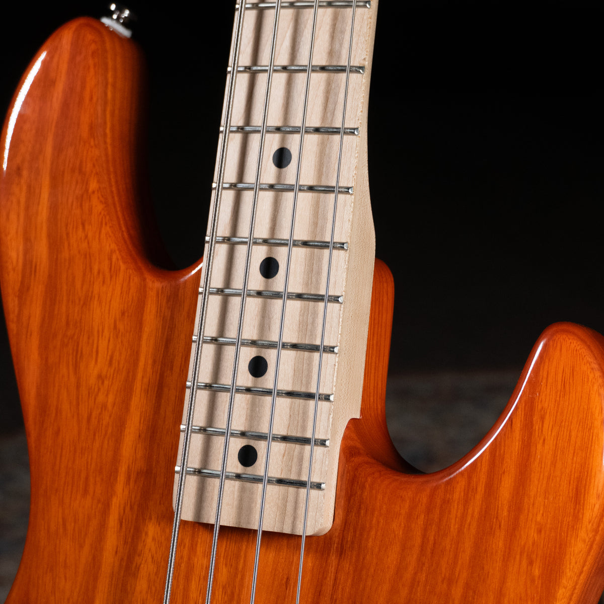 G&L L2000 Tribute 4-String Electric Bass Guitar, Clear Orange w/HSC - Used