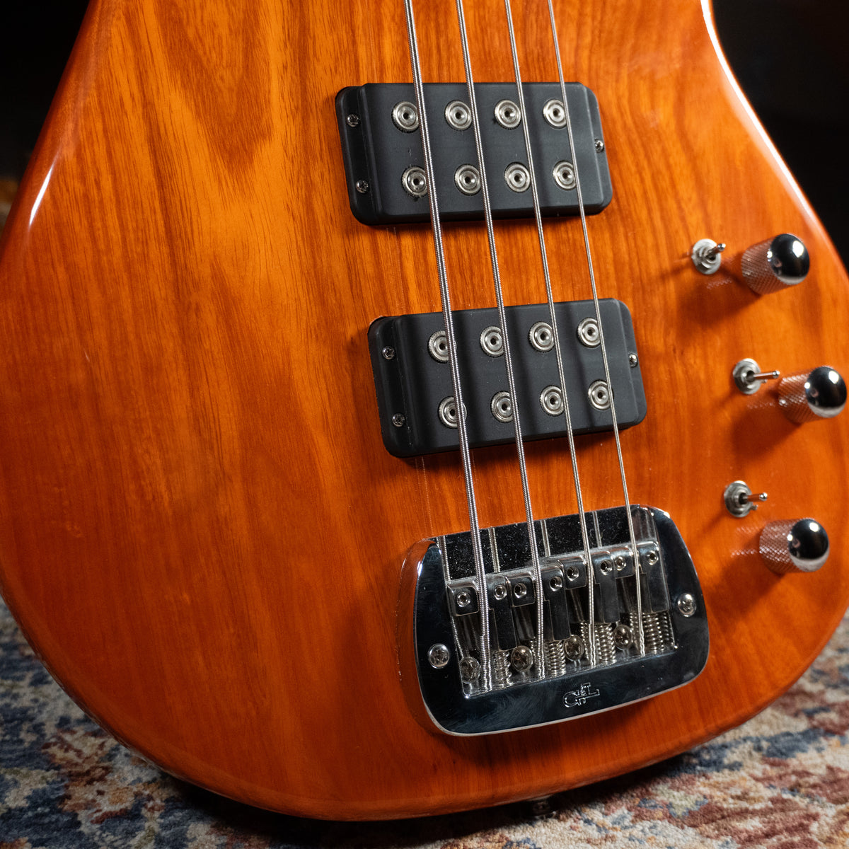 G&L L2000 Tribute 4-String Electric Bass Guitar, Clear Orange w/HSC - Used