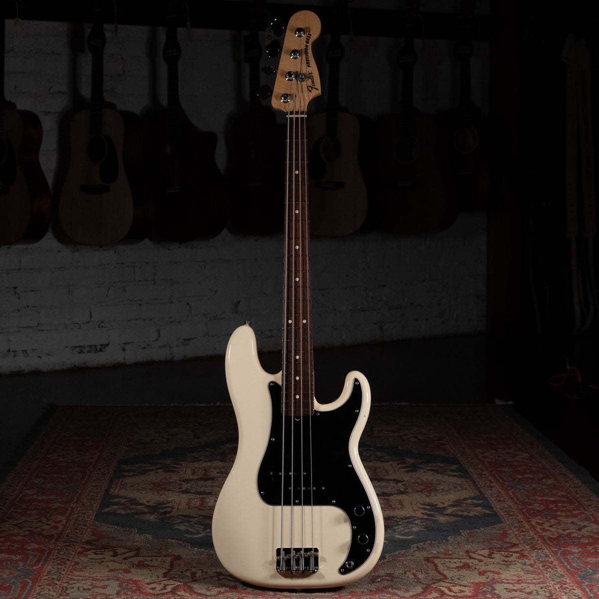 2011 Fender American Special Precision Bass Guitar, Olympic White w/HSC - Used
