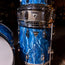 Ludwig Standard S-300 Drum Kit, Blue Satin Flame Rewrap w/ Aluminum Snare - Used