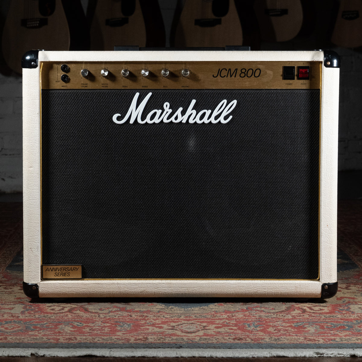1982 JCM800 Anniversary Edition 50W 2x12" Combo Guitar Amplifier, Cream w/Cover - Used