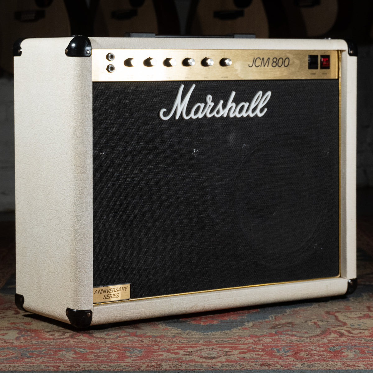 1982 JCM800 Anniversary Edition 50W 2x12" Combo Guitar Amplifier, Cream w/Cover - Used