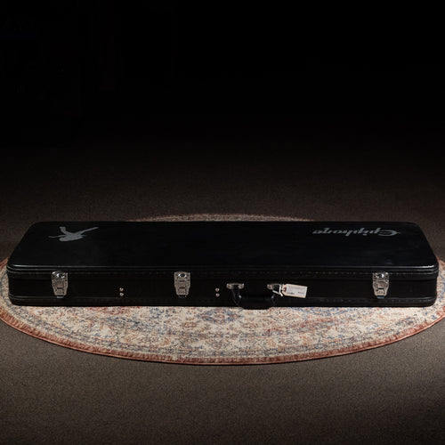 2022 Epiphone Dave Mustaine Flying V Custom Electric Guitar, Black Metallic w/ HSC - Used