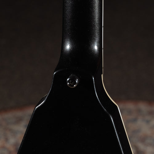 2022 Epiphone Dave Mustaine Flying V Custom Electric Guitar, Black Metallic w/ HSC - Used