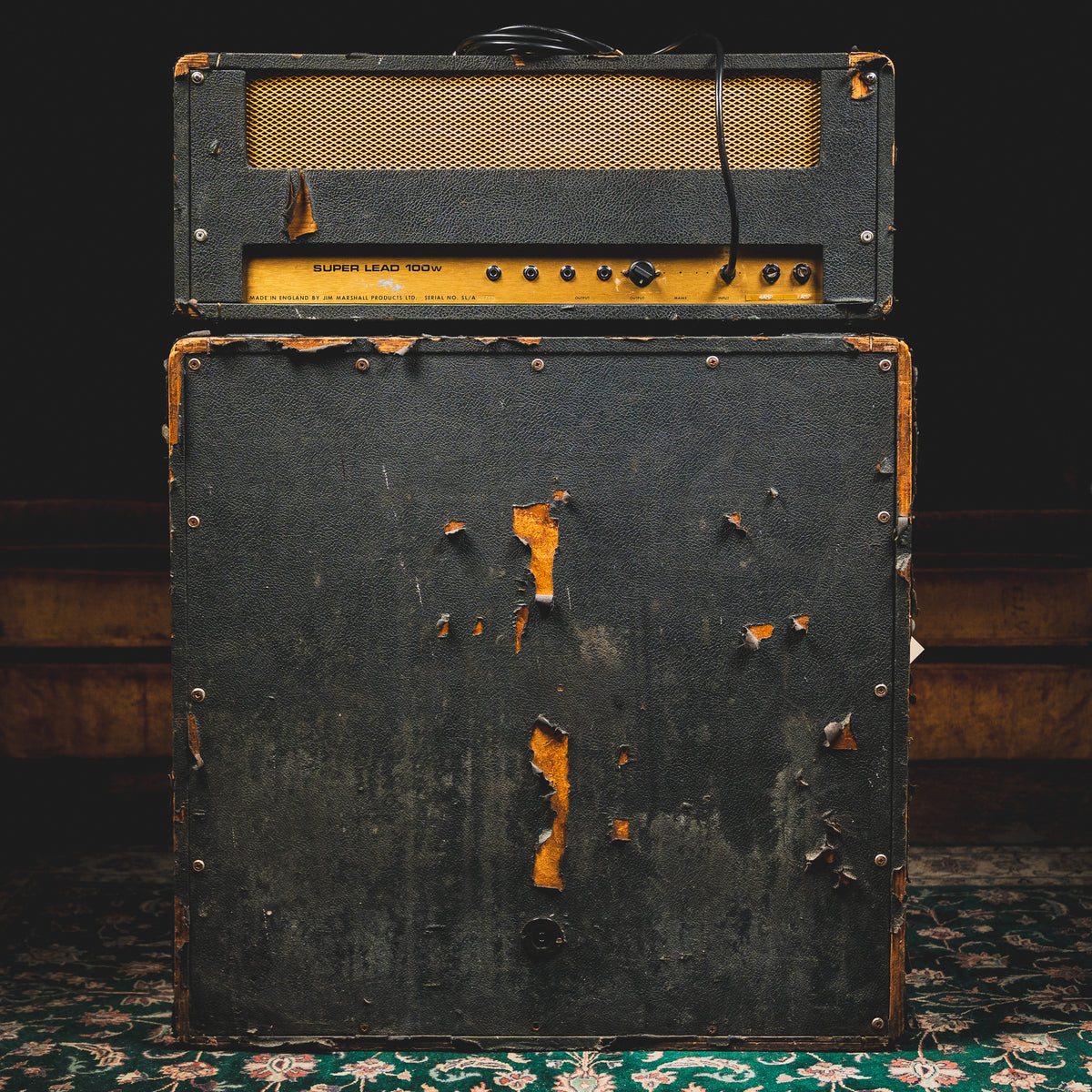 1972 Marshall Super Lead 100W Amplifier Head and 4x12” Cabinet - Used