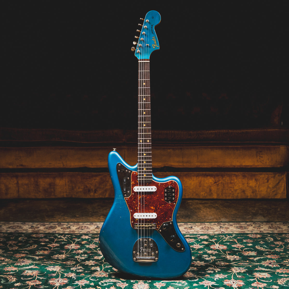 Fender Custom Shop '62 Jaguar Electric Guitar, Super Aged Lake Placid Blue w/ OHSC - Used