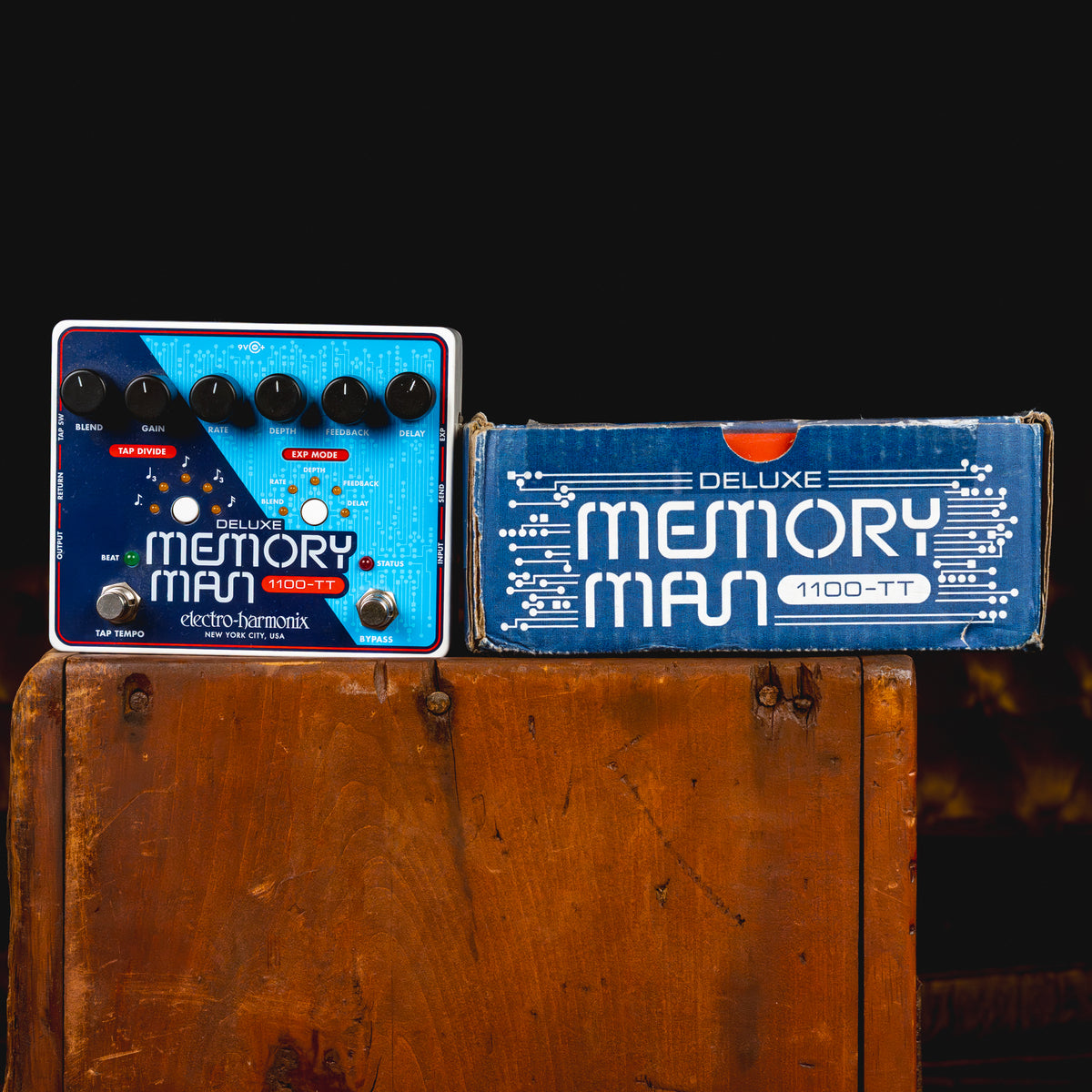 Electro-Harmonix Memory Man Deluxe 1100-TT Delay Effect Pedal w/Box - Used