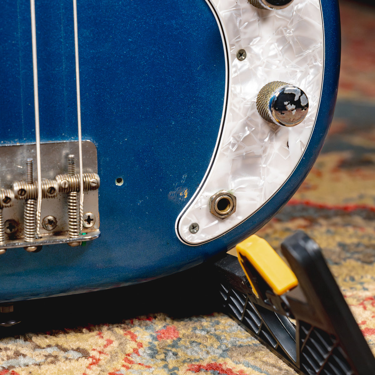 1965 Fender Precision Bass Guitar w/HSC, Lake Placid Blue - Used