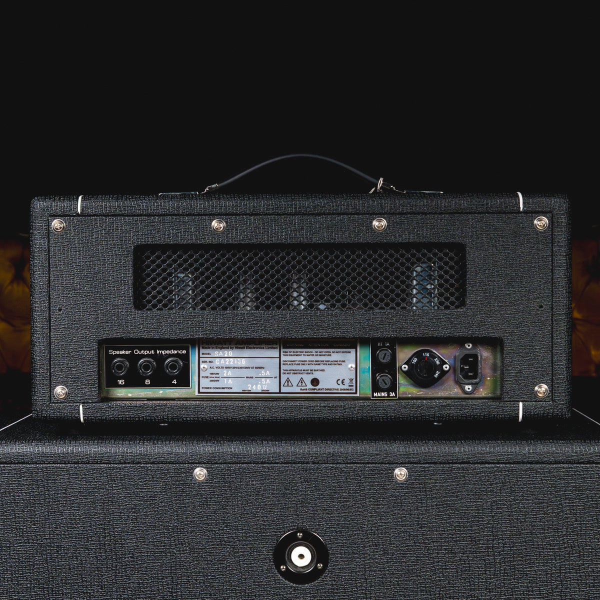 Hiwatt SA20 Custom 20 Guitar Amplifier Head w/Matching 2 x 12" Cabinet - Used