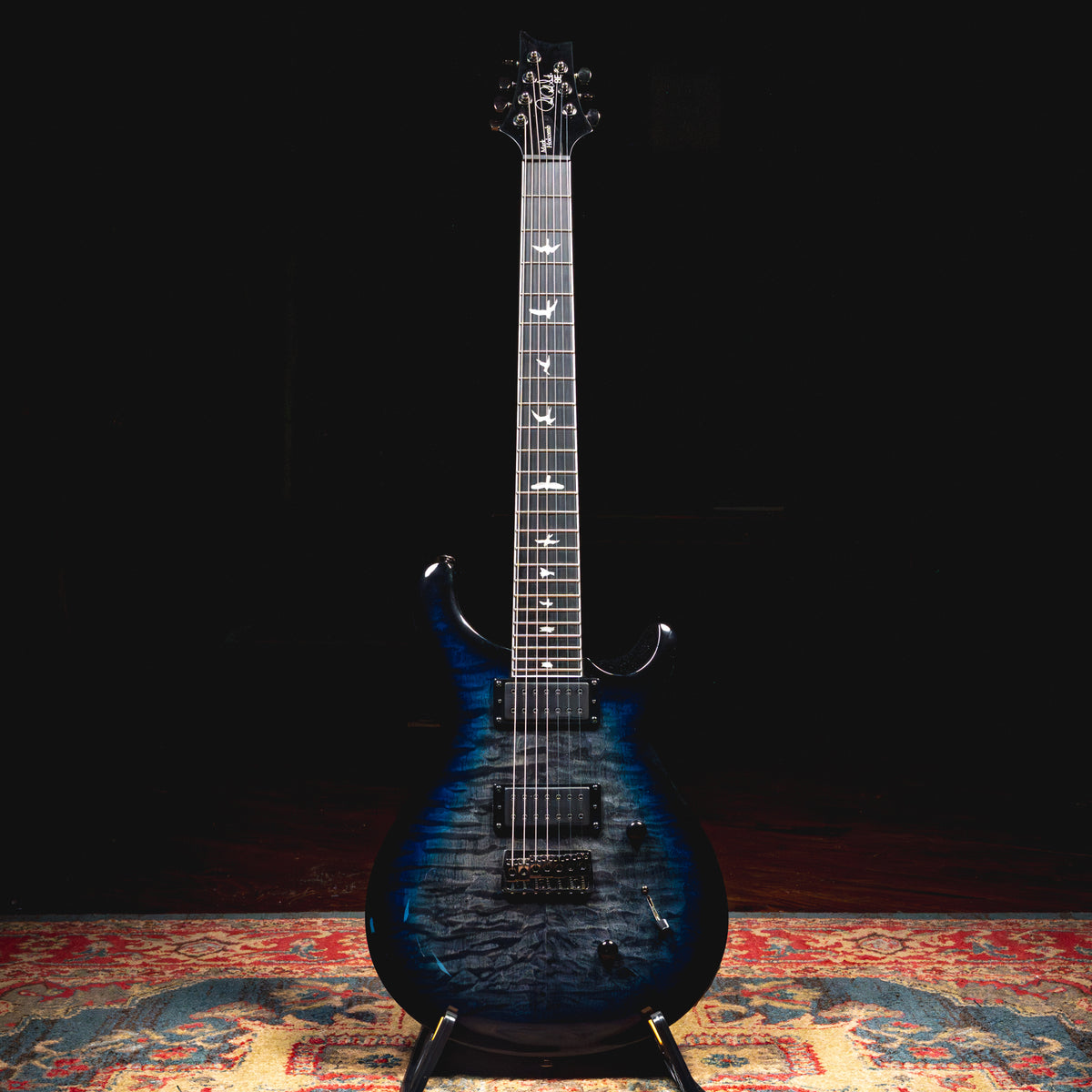 2025 PRS SE Mark Holcomb SVN Signature 7-String Electric Guitar, Blue Burst - Used