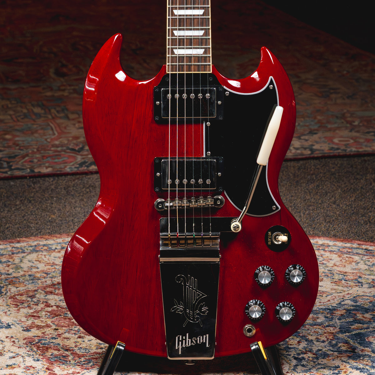 2022 Gibson SG Standard '61 Maestro Vibrola Electric Guitar, Vintage Cherry w/OHSC - Used
