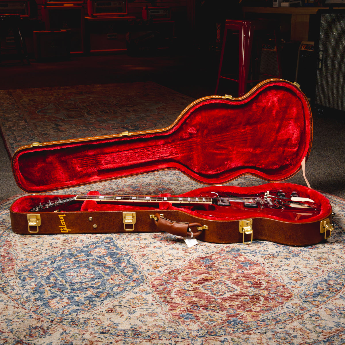 2022 Gibson SG Standard '61 Maestro Vibrola Electric Guitar, Vintage Cherry w/OHSC - Used