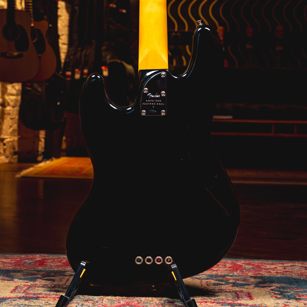 2024 Fender American Professional II Jazz Bass, Black w/OHSC - Used