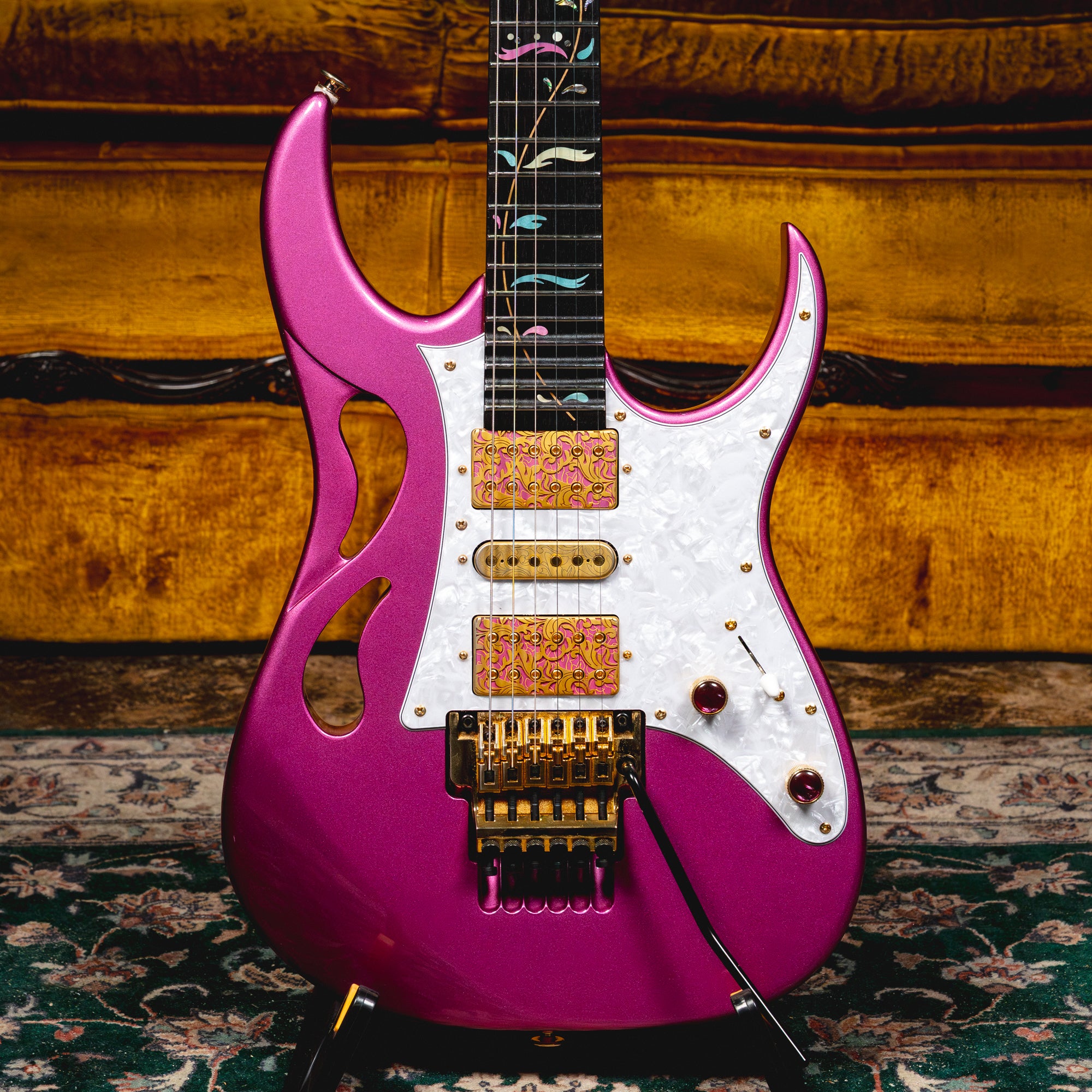 Ibanez Steve Vai Signature PIA3761 Electric Guitar, Pink - Used