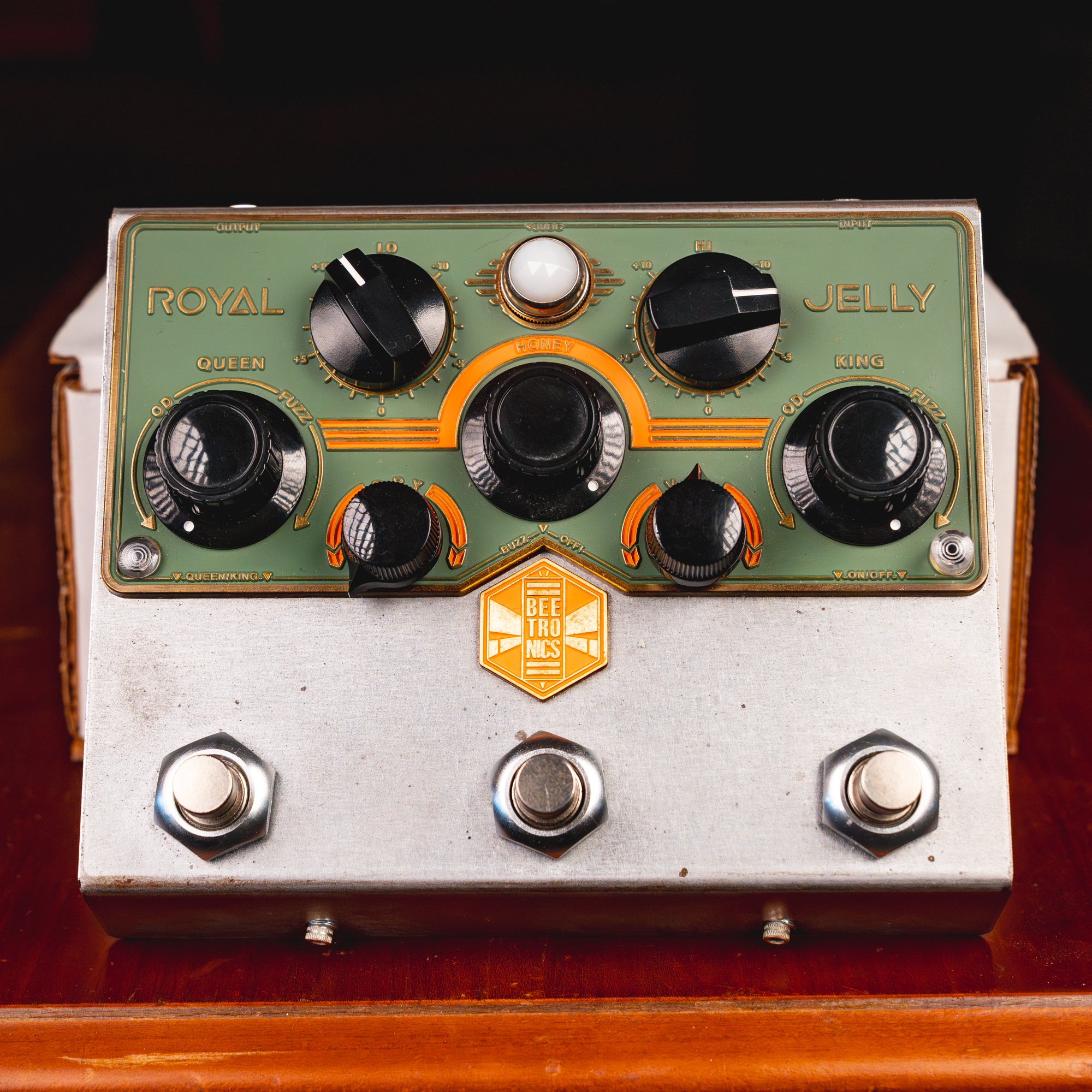 Beetronics Royal Jelly Overdrive/Fuzz Effect Pedal w/ Box - Used