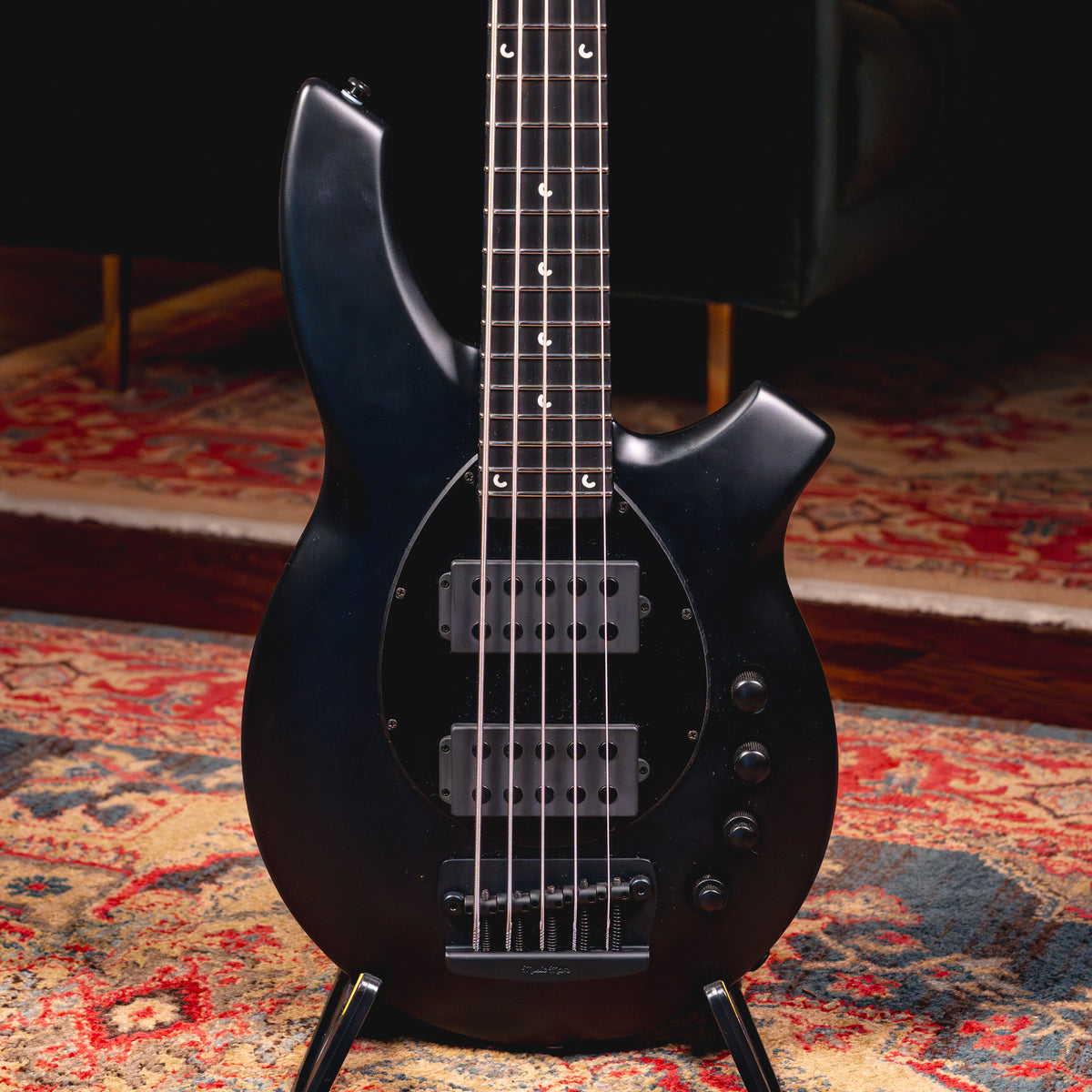 2025 Music Man Bongo 5 String HH Bass, Stealth w/Gig Bag - Used