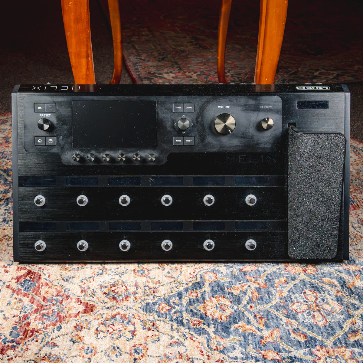 2021 Line 6 Helix Floor Multi-Effects Pedal Processor w/ IEC, Black - Used