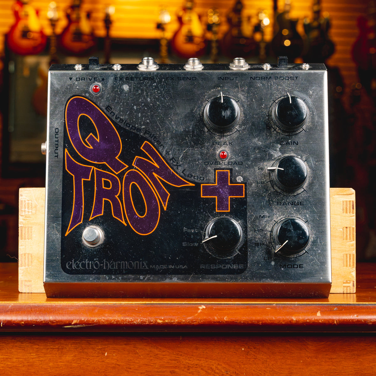 2002 Electro-Harmonix Q-Tron+ Envelope Filter Effect Pedal w/ Wood Box - Used